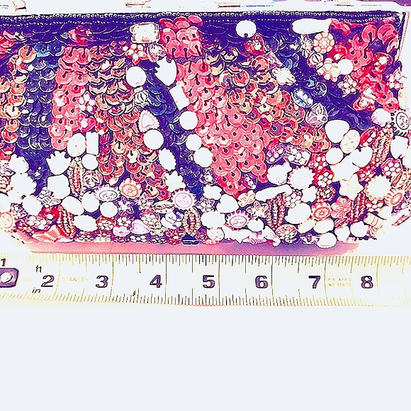 SALE ❣️Vintage beaded Beach Lapis evening bag - Picture 4 of 6